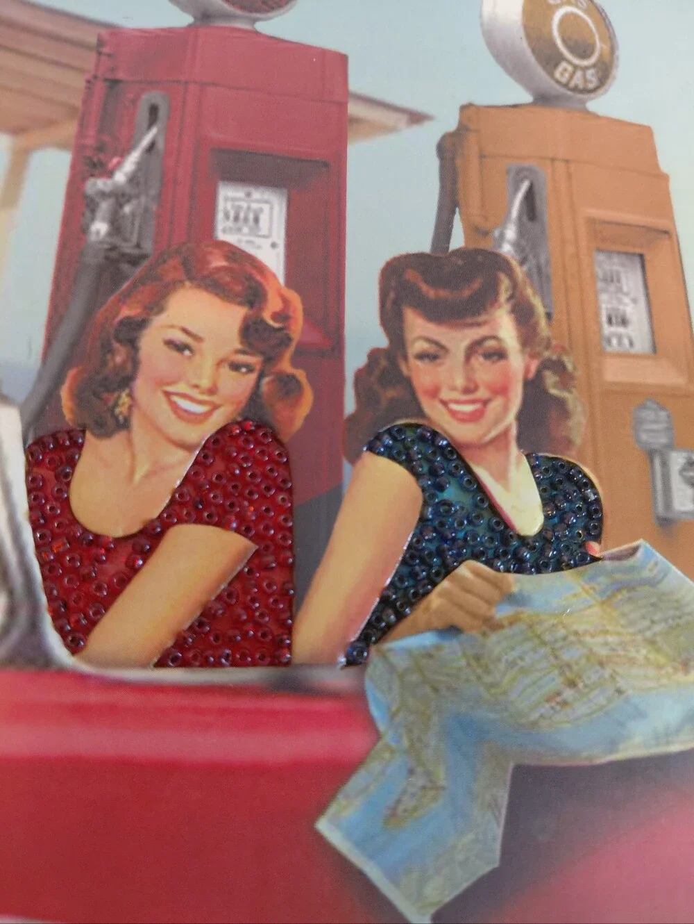 Havoc Company, Glitter GIRLS, 2003 Pin-Up Cover Photo Albums in Red and Brown